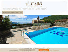 Tablet Screenshot of hotelgallo.com